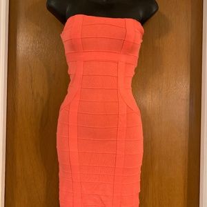 GUESS STRAPLESS KNIT SWEATER DRESS XS